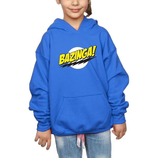 The Big Bang Theory Sheldon Bazinga huvtröja för flickor