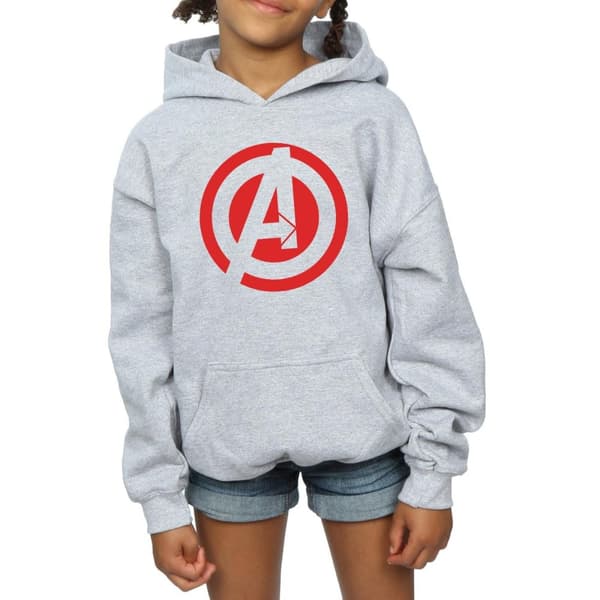 Marvel Avengers Assemble Solid A Logo-huvtröja för flickor