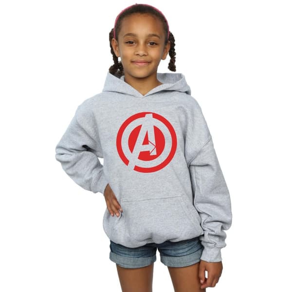 Marvel Avengers Assemble Solid A Logo-huvtröja för flickor