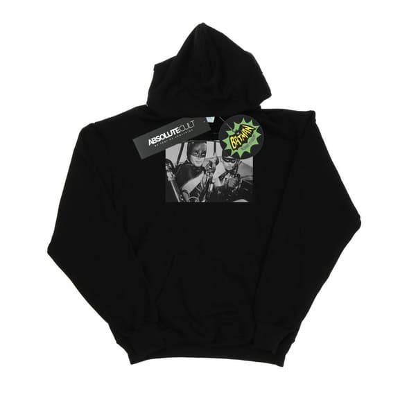 DC Comics Huvtröja - Batman TV Series Ready For Action för kvinnor/damer Black XXL