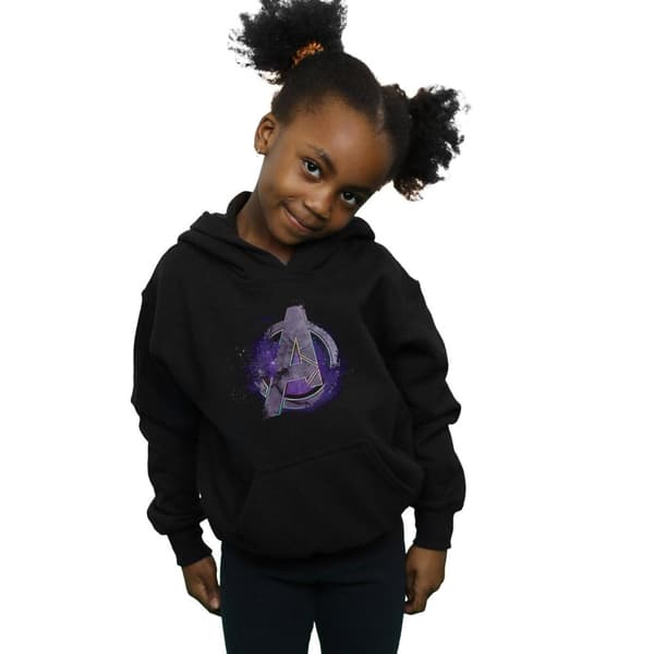 Marvel Girls Avengers Endgame Space Logo Hoodie