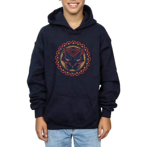 Marvel Boys Black Panther Tribal Panther Icon Hoodie