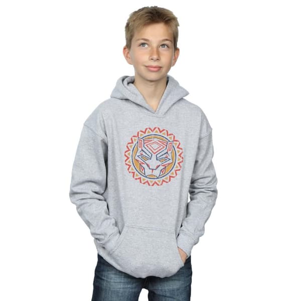 Marvel Boys Black Panther Tribal Panther Icon Hoodie