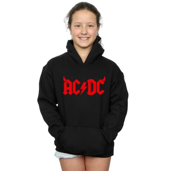 AC/DC Girls Horns Logo Hoodie