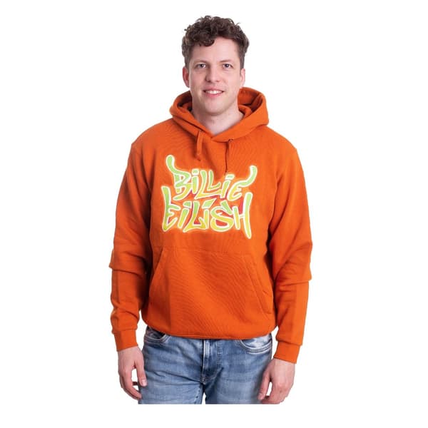 Billie Eilish Unisex Adult Flames Logo Hoodie