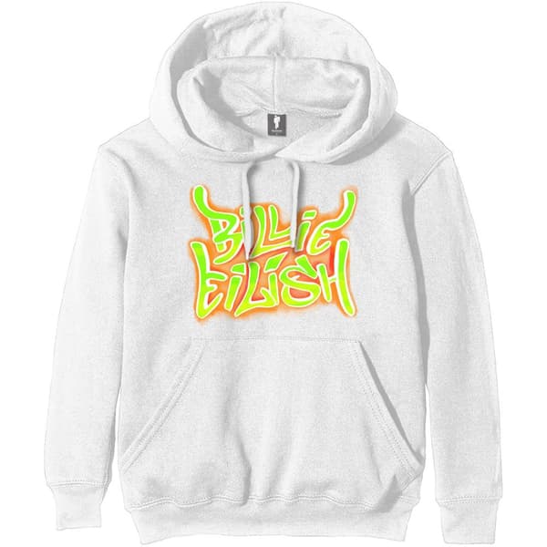 Billie Eilish Unisex Adult Flames Logo Hoodie