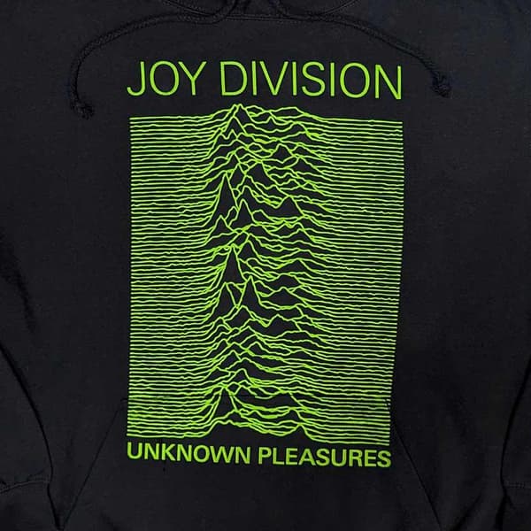 Joy Division Unisex Adult Unknown Pleasures Hoodie