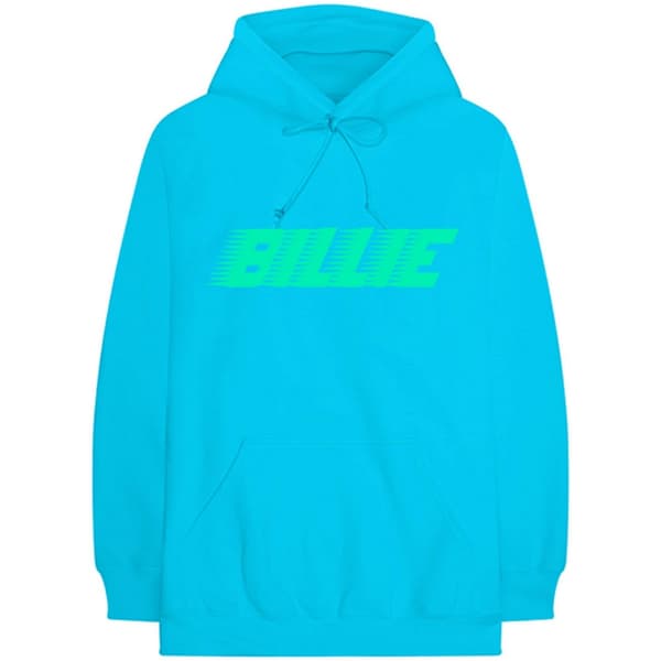 Billie Eilish Unisex hættejakke med Blohsh-logo til voksne Neon Blue L