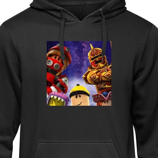 Hættetrøje til Børn | Behagelig Børne-Hoodie Roblox Sort 9-11 År