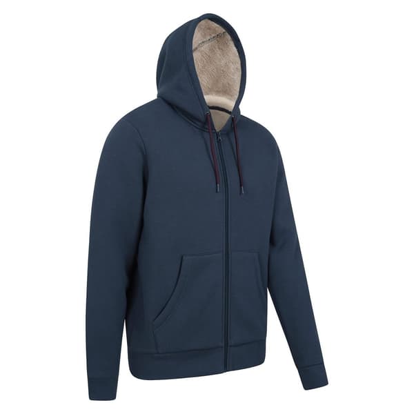 Mountain Warehouse Mens Dalton Borg Lined Full Zip Hoodie