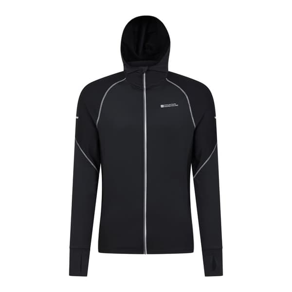 Mountain Warehouse Mens Control II Running Hoodie Black XS