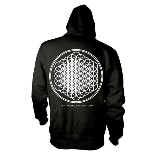 Bring Me The Horizon Unisex Adult Flower Of Life Full Zip Hoodie