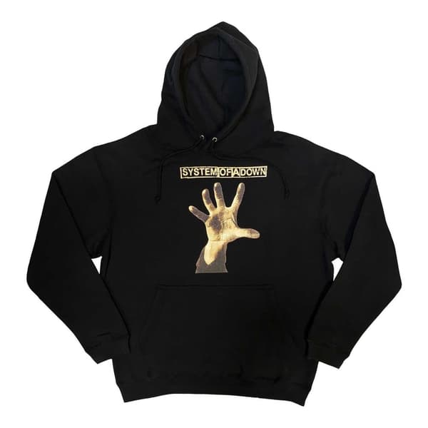 System Of A Down Unisex Adult Hand Hoodie Black L