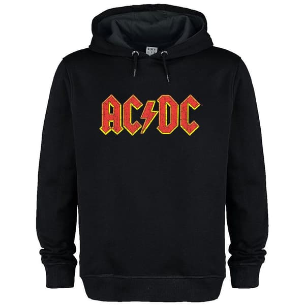 Amplified Unisex Adult AC/DC Logo Hoodie Black S