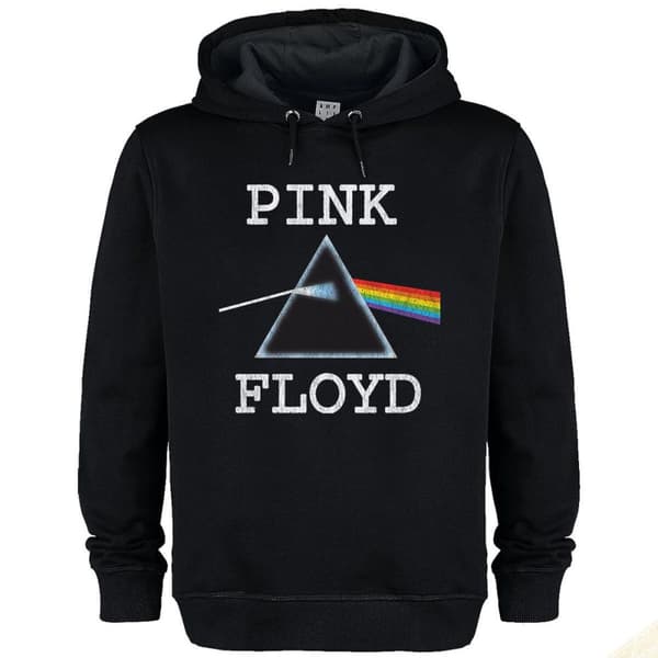 Amplified Unisex Adult Dark Side Of The Moon Pink Floyd Hoodie Black M