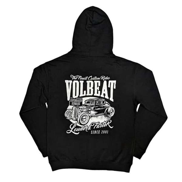 Volbeat Unisex Adult Louder And Faster Back Print Full Zip Hoodie