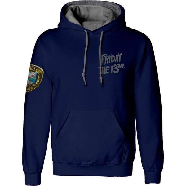 Friday The 13th Unisex vuxen Crystal Lake Police-hoodie
