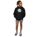 Miniatyrbild 4 av 5: Disney Nightmare Before Christmas Jack Skellington Face-hoodie för flickor