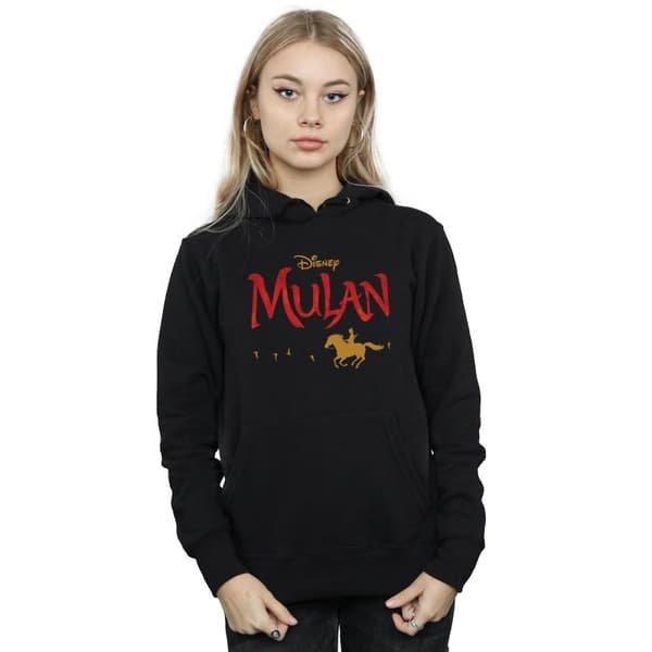 Disney Kvinnor/Ladies Mulan Movie Logo Hoodie