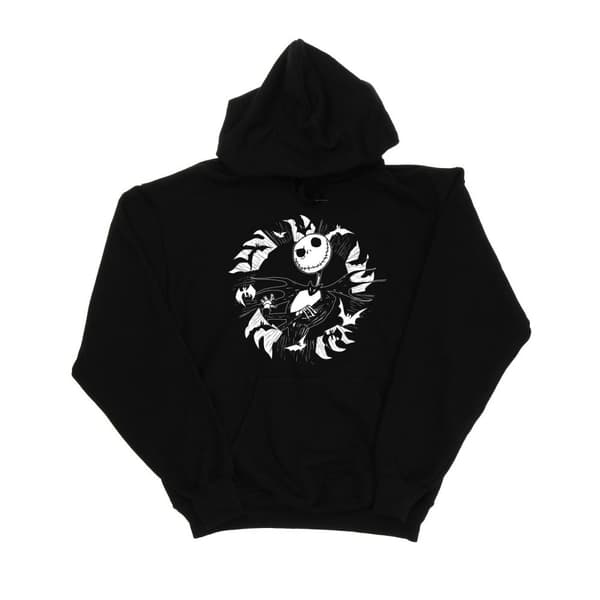 Disney Girls Nightmare Before Christmas Jack Bat Circle Hoodie