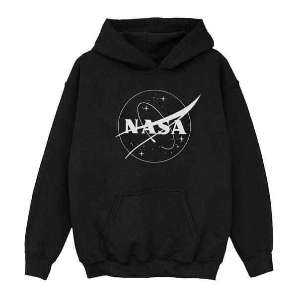 NASA Boys Classic Insignia Logo Monochrome Hoodie