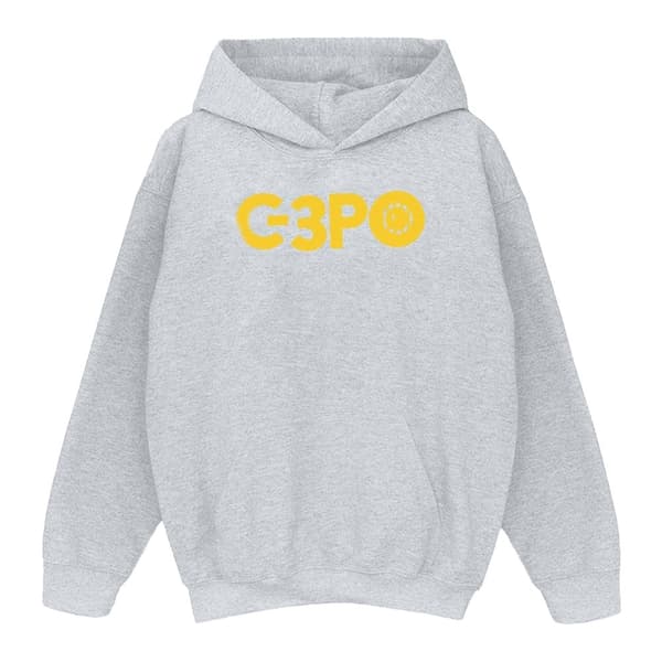 Star Wars Girls The Rise Of Skywalker C-3PO Text Logo Hoodie