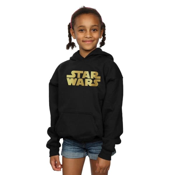 Star Wars Girls Gold Logo Hoodie