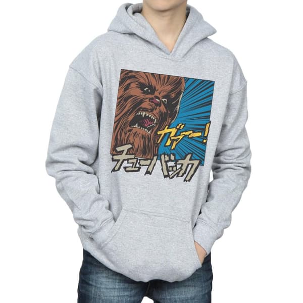 Star Wars Boys Chewbacca Roar Pop Art Hoodie