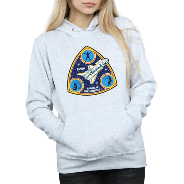 NASA Womens/Ladies Classic Spacelab Life Science Hoodie
