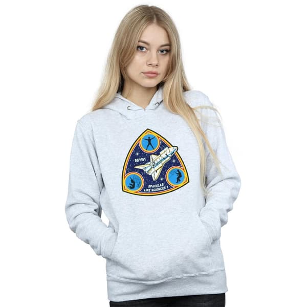 NASA Womens/Ladies Classic Spacelab Life Science Hoodie