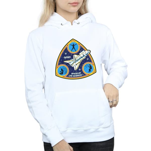 NASA Womens/Ladies Classic Spacelab Life Science Hoodie