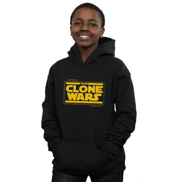 Star Wars Pojkar Clone Wars Logo Hoodie