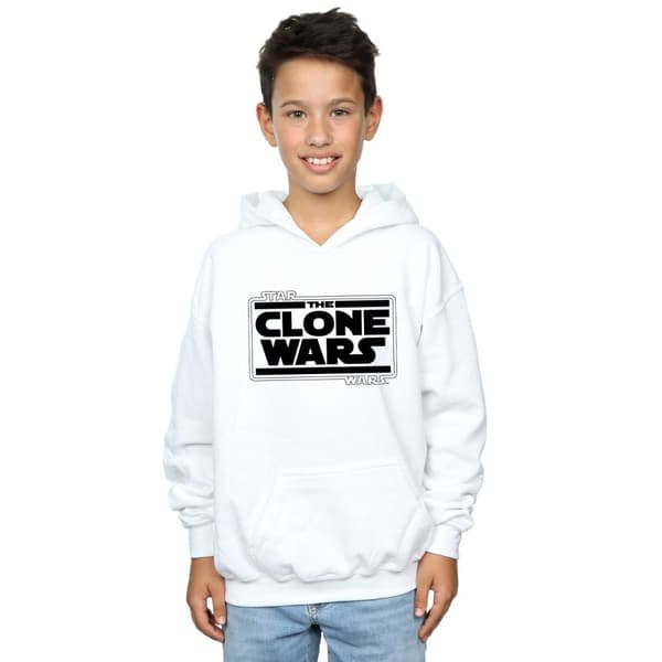 Star Wars Pojkar Clone Wars Logo Hoodie