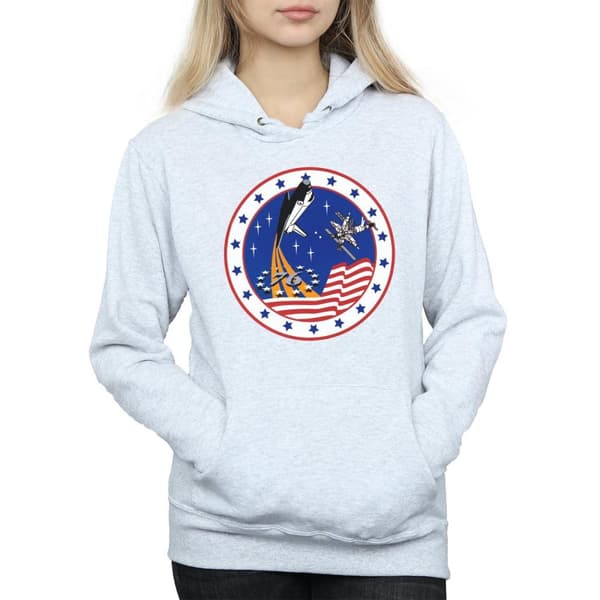 NASA Klassisk Rocket 76-hoodie för kvinnor/damer