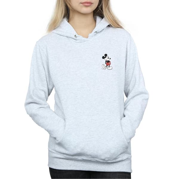 Disney Womens/Ladies Mickey Mouse Kickin Retro Chest Hoodie