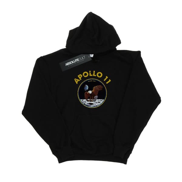 NASA Girls Classic Apollo 11 Hoodie Black 7-8 Years