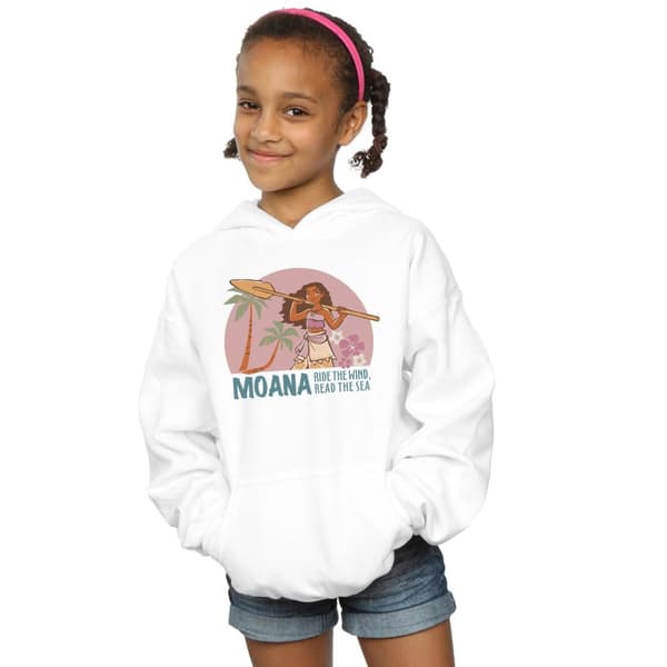 Disney Girls Moana Read The Sea Hoodie