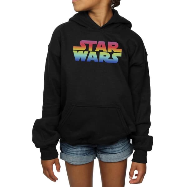 Star Wars Huvtröja med Rainbow-logga för flickor