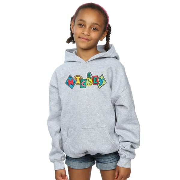 Disney Girls Mickey Mouse Fruit Blocks Hoodie