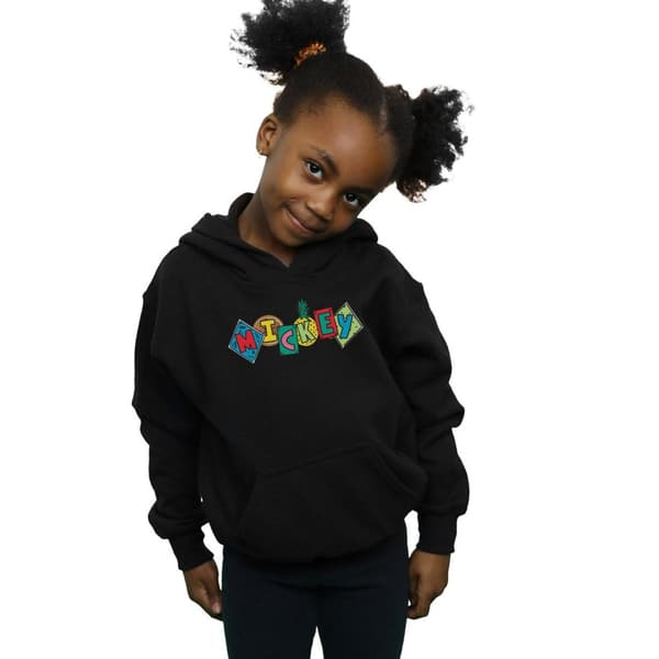 Disney Girls Mickey Mouse Fruit Blocks Hoodie
