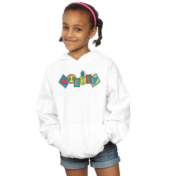 Disney Girls Mickey Mouse Fruit Blocks Hoodie