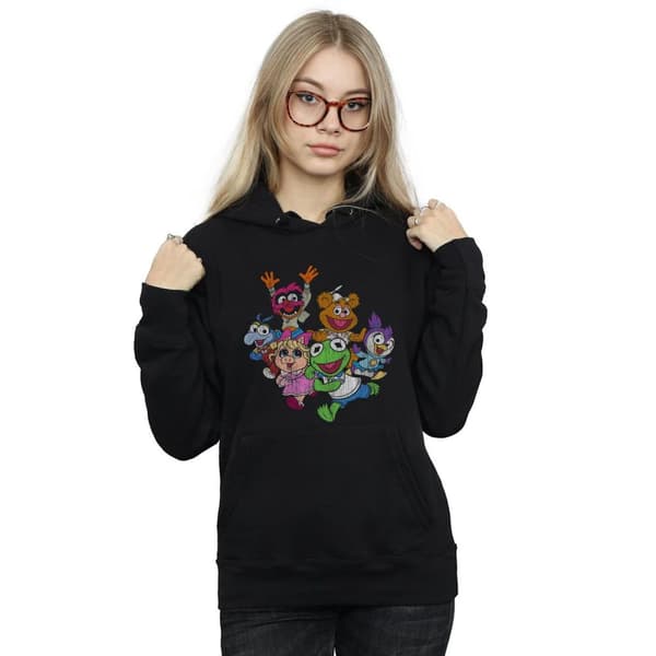 Disney Womens/Ladies The Muppets Muppet Babies Colour Group Hoodie