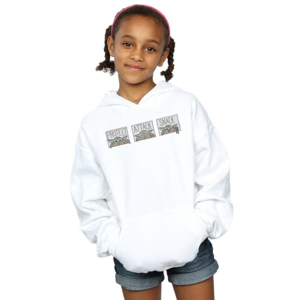 Star Wars Girls The Mandalorian The Child Tiles Hoodie