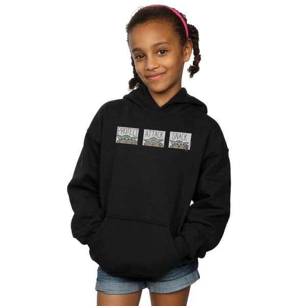Star Wars Girls The Mandalorian The Child Tiles Hoodie