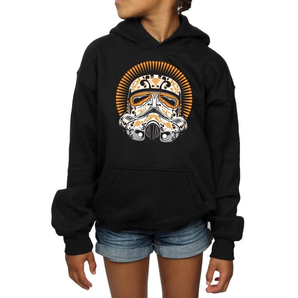 Star Wars Girls Stormtrooper Dia De Los Muertos Hoodie