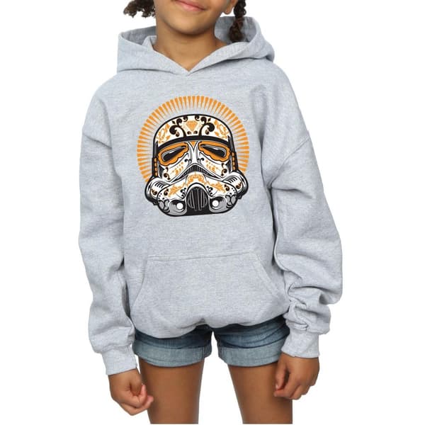 Star Wars Girls Stormtrooper Dia De Los Muertos Hoodie