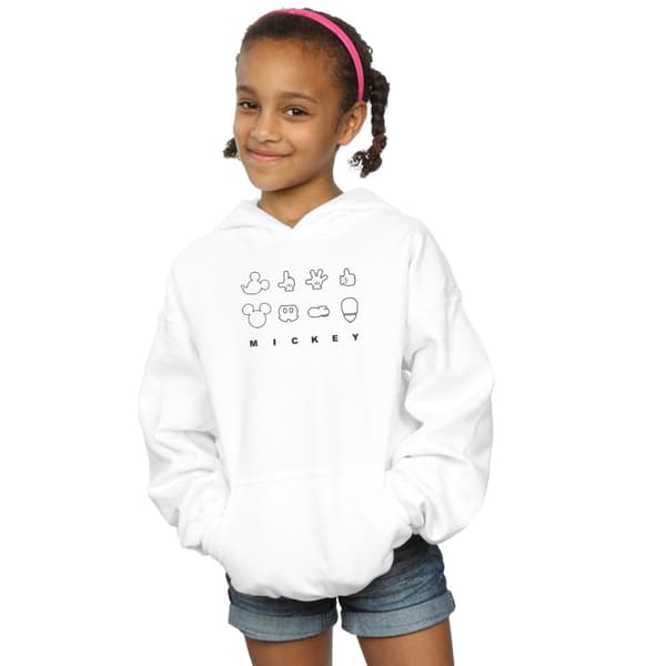 Disney Girls Mickey Mouse Deconstructed Hoodie