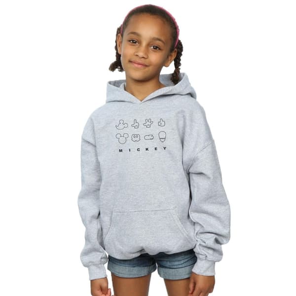 Disney Girls Mickey Mouse Deconstructed Hoodie