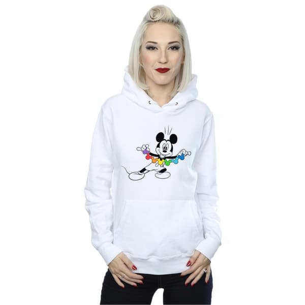 Disney Huvtröja med regnbågskedja - dam/dam Musse Pigg