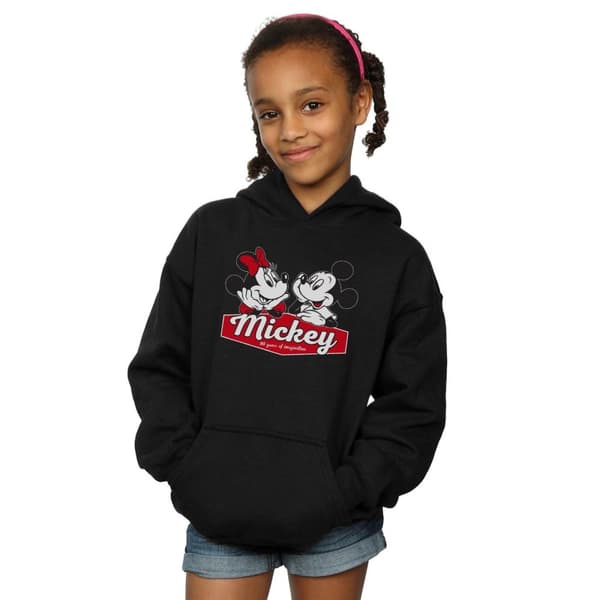 Disney Girls Mickie And Minnie 90 Years Hoodie